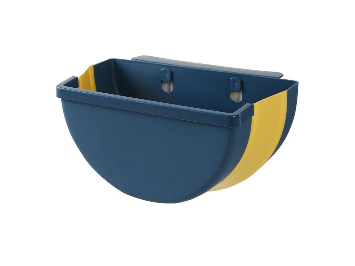 2026-cubo De Basura Colgante Para Cocina | Porta Basura Sobre Armario | Contenedor Plegable Azul