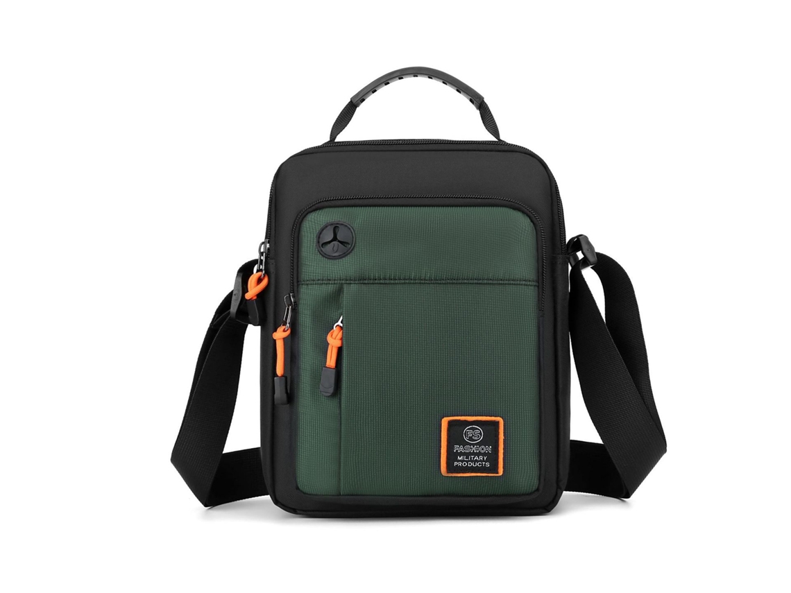 Bolso bandolera para hombre (verde militar), elegante, impermeable, bolso de hombro