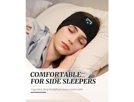 Auriculares para dormir de lado, diadema Bluetooth, auriculares inalámbricos para dormir insomnio BISBISOUS