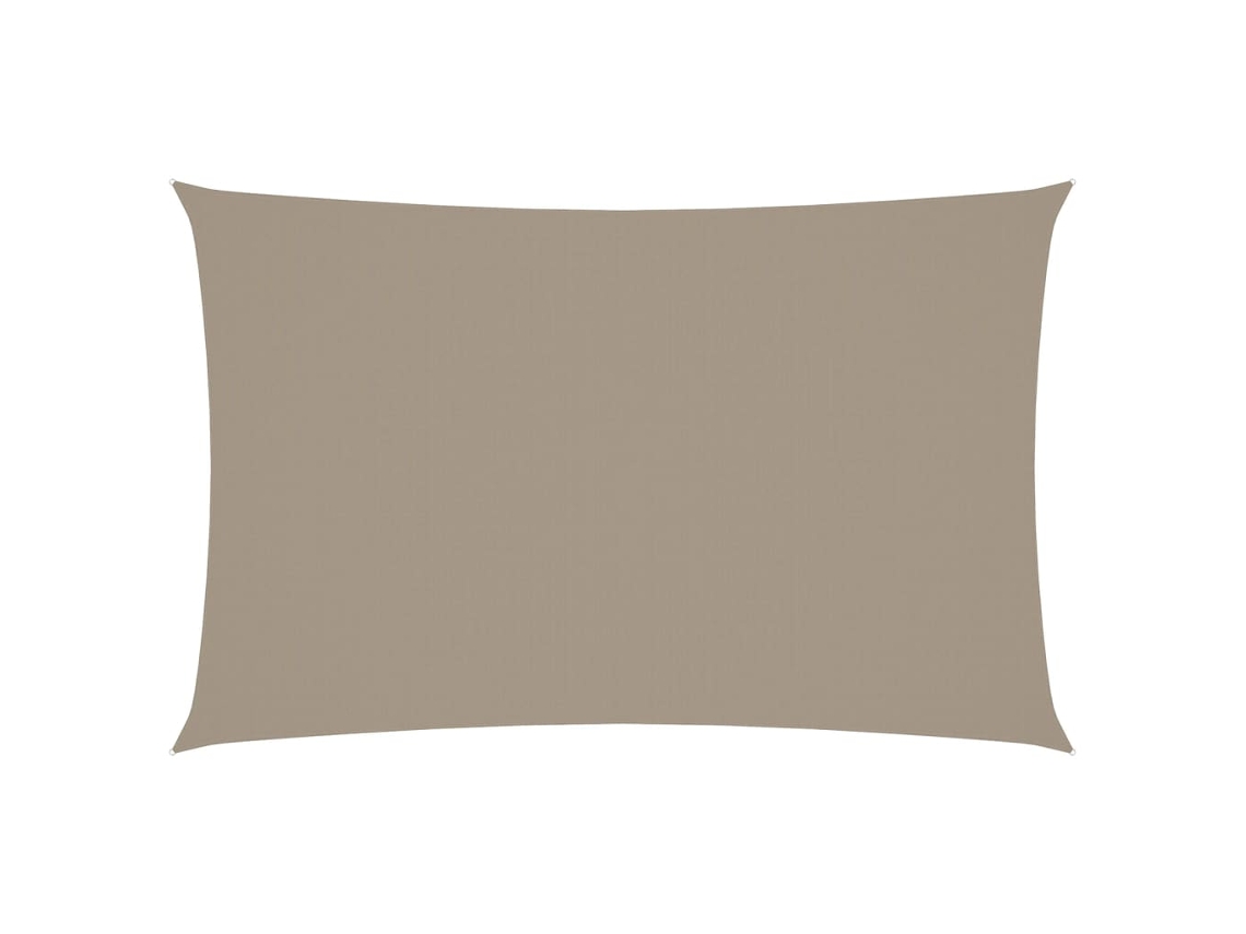 Parasol rectangular de tela Oxford, color marrón grisáceo, MAISON EXCLUSIVE (4 x 7 m)