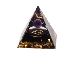 Pirámide De Orgonita De 5 Cm Con Cristal Curativo, Energía Positiva, Meditación, Generador De Chakras De Libra.
