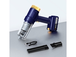 Aspiradora de mano inalámbrica Digitallab, recargable, apta para coche, portátil y duradera (azul dorado)