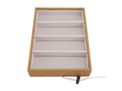 Organizador de gafas con 4 compartimentos y separador de cajones