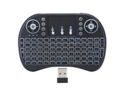 Mini Teclado Inalámbrico Con Retroiluminación Y Panel Táctil Inteligente De 2,4 Ghz Para Pc, Ps3, Xbox 360 Y Tv Box.