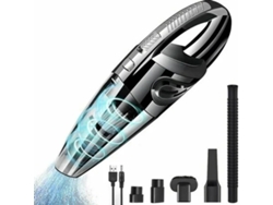 HYMNORA Aspirador 120W 2200mAh con filtro HEPA lavable y 5 puntas recargables para casa, oficina y coche