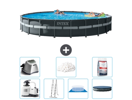 Piscina Tubular INTEX 26340GN-CB58 (47241 L - 732x132cm)