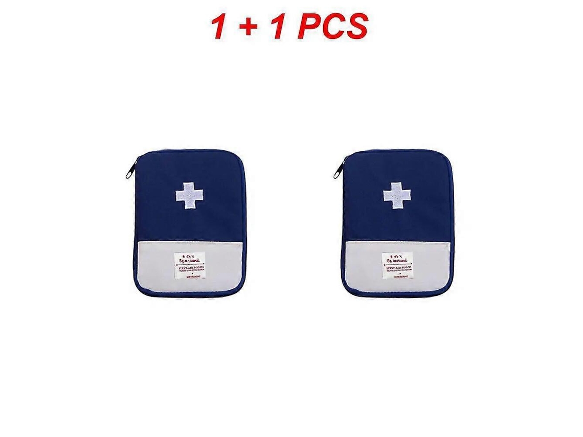 Mini botiquín portátil de primeros auxilios para viajes, acampadas y supervivencia, ideal para emergencias y actividades al aire libre. Incluye estuche de transporte.