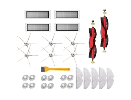 30 piezas para Xiaomi Roborock S5 Max S50 S6 accesorios piezas de aspiradora filtro Hepa lavable cepillo principal Cepillo Lateral