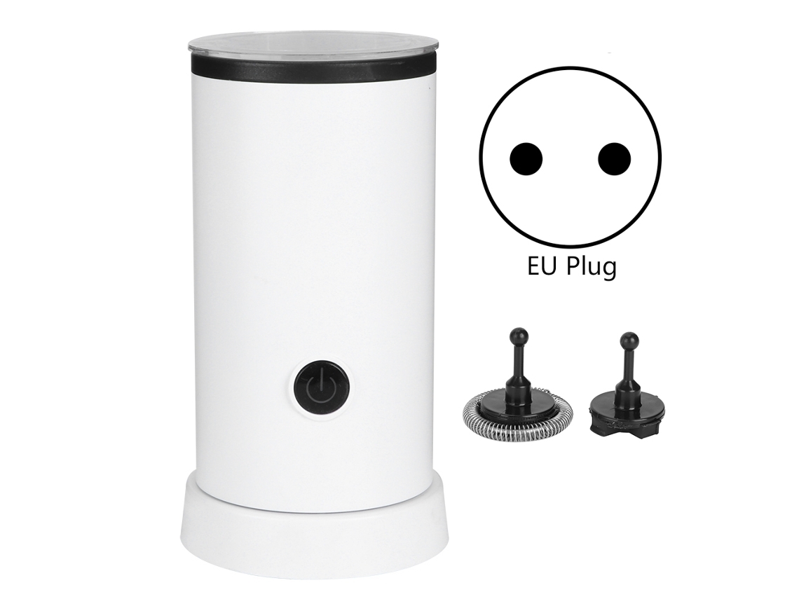 Espumador De Leche Eléctrico Automático, De Acero Inoxidable, Para Leche Caliente Y Fría, Blanco, 240 Ml, 550 W.
