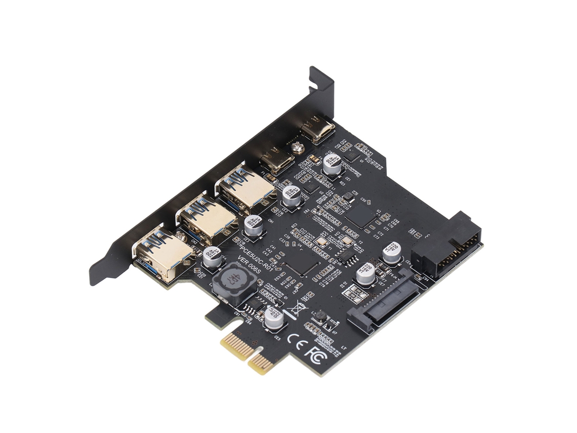 Tarjeta Pcie A Usb 3.2 Gen 1 Con 5 Puertos 5gbps Usb A/c, Tarjeta De Expansión Pci Express Para Win Linux