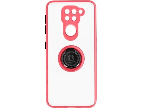 Carcasa y Soporte Xiaomi Redmi Note 9 AVIZAR Función de Soporte de Anillo de Metal Rojo