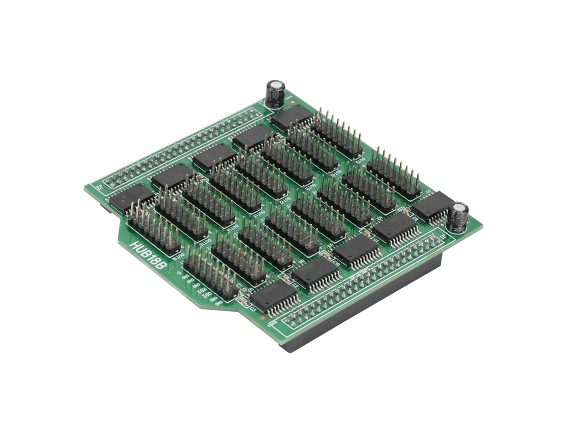 Placa De Conversión Hub18b Con 16 Interfaces De Salida Para Control De Pantallas Led.