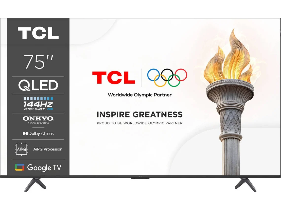 TV TCL QLED 75P8K (QLED - 75" - 189 cm - 4K Ultra HD - Smart TV)