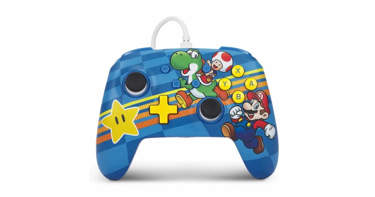 Mando con Cable Power A Nintendo Switch Enhanced - Mario