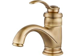 Grifo De Baño Vintage De Latón, Ajustable 3/8, Agua Fría Y Caliente.