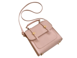 Mochila De Mujer De Gran Capacidad De Pu, Elegante Y Moderna, Ideal Para Viajes, Compras Y Uso Diario, Color Rosa.