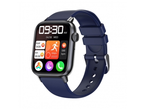 Smartwatch Qs08Pro Macho 1 83 Pulgadas Pantalla Táctil 300Mah Monitor De Sonido Ip67 Impermeable Azul