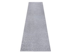 Alfombra de Pasillo Santa Fe Plata 92 Llanura Color Sólido (120 x 450 cm)