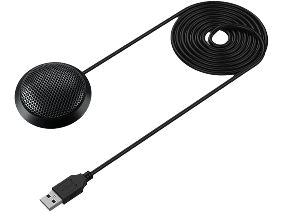 Micrófono De Conferencia Usb Omnidireccional De Condensador De 360° Plug And Play Para Ordenador De Sobremesa
