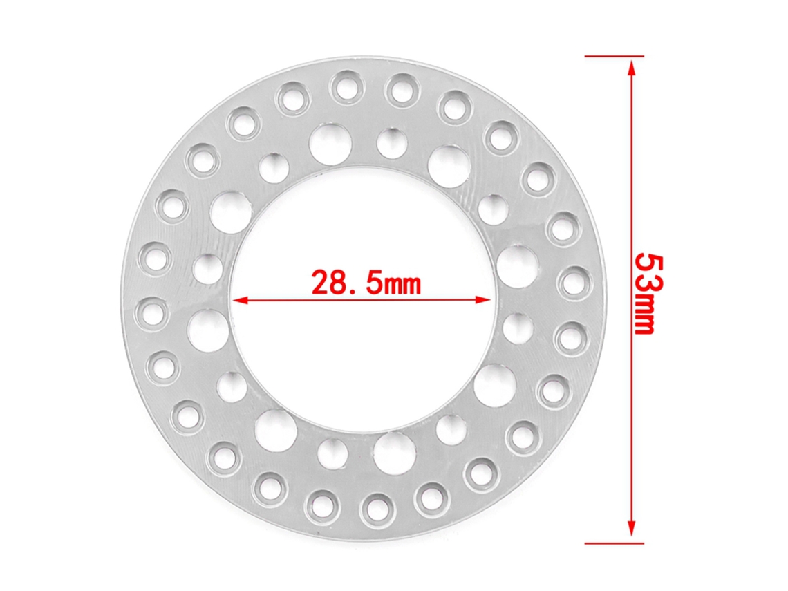 Ymsl Anillo De Reemplazo De Llanta Beadlock Rc 4pcs Compatible Con Coches Rc 1/10 Trx4 Scx10 90046 90047 Llantas 1.9in Hxl