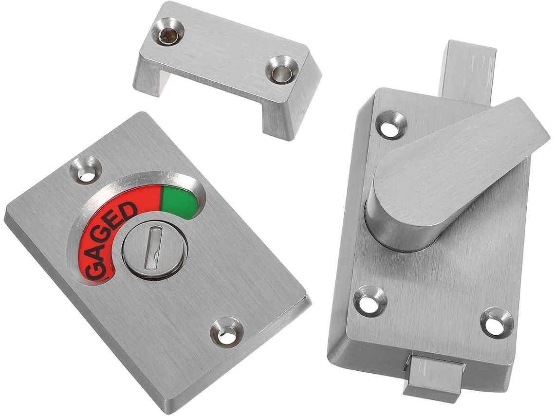 Pestillo Sanitario De Acero Inoxidable Para Puerta De Baño Con Indicador