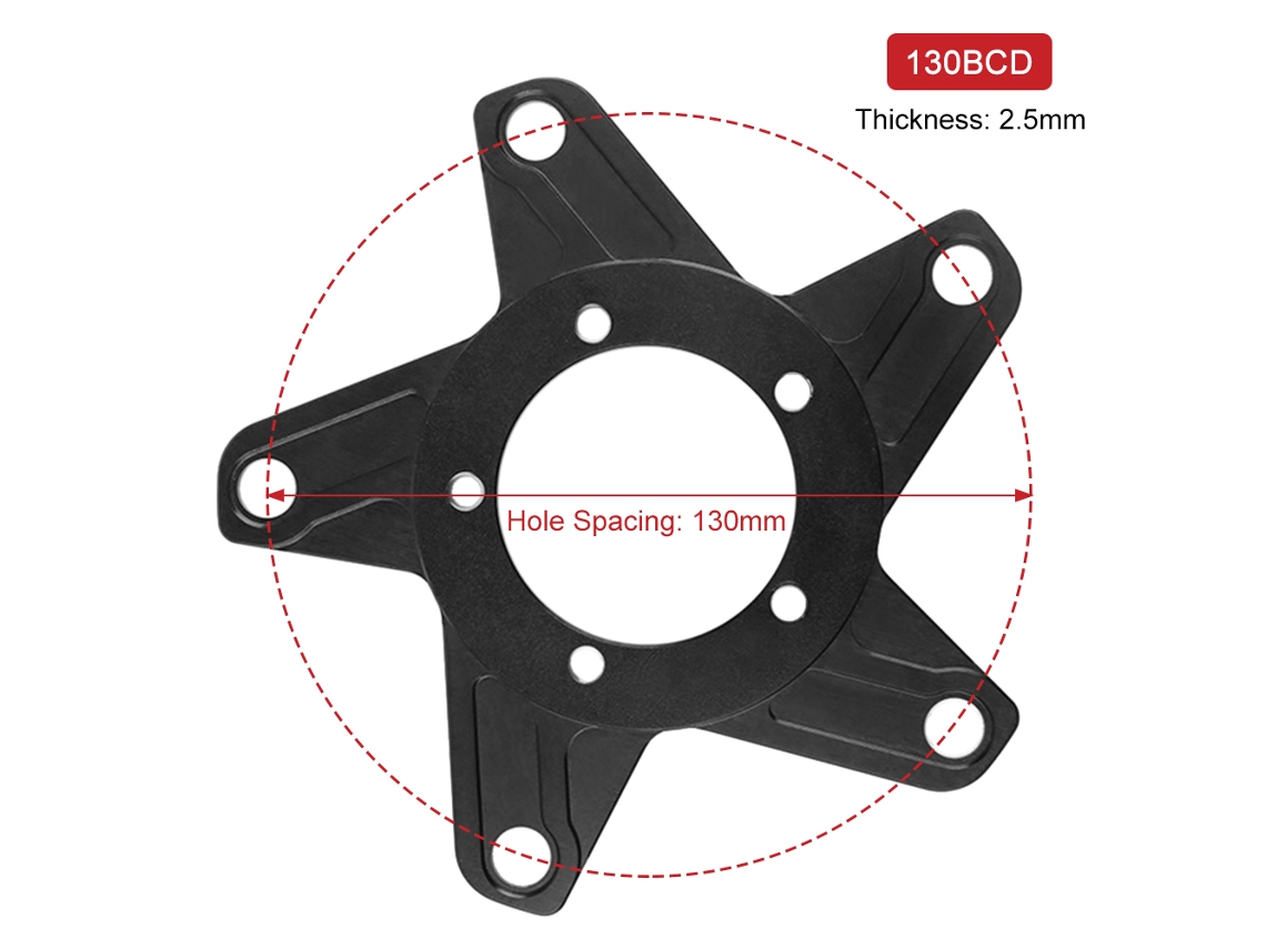 Adaptador De Engranajes Para Motor De Bicicleta Eléctrica Bafang Bbs01 Bbs02 De Tamaño Mediano, Fabricado En Aleación De Aluminio.