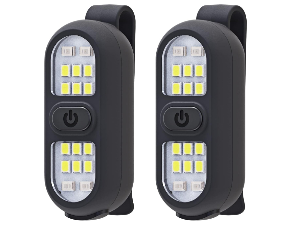 Linterna LED recargable de seguridad para pasillos/noche, manos libres, color negro Yizhood