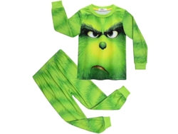 Pijamas Niños Niñas 4-9 Años Navidad Grinch Estampado Conjunto Ropa Nocturna Regalo 4-5 Años B