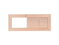 Panel de ventilación de madera ajustable con rejilla para sauna, accesorio para cabina de vapor