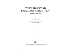 Libro Toward Second Language Acquisition De Ec Klein (inglés)