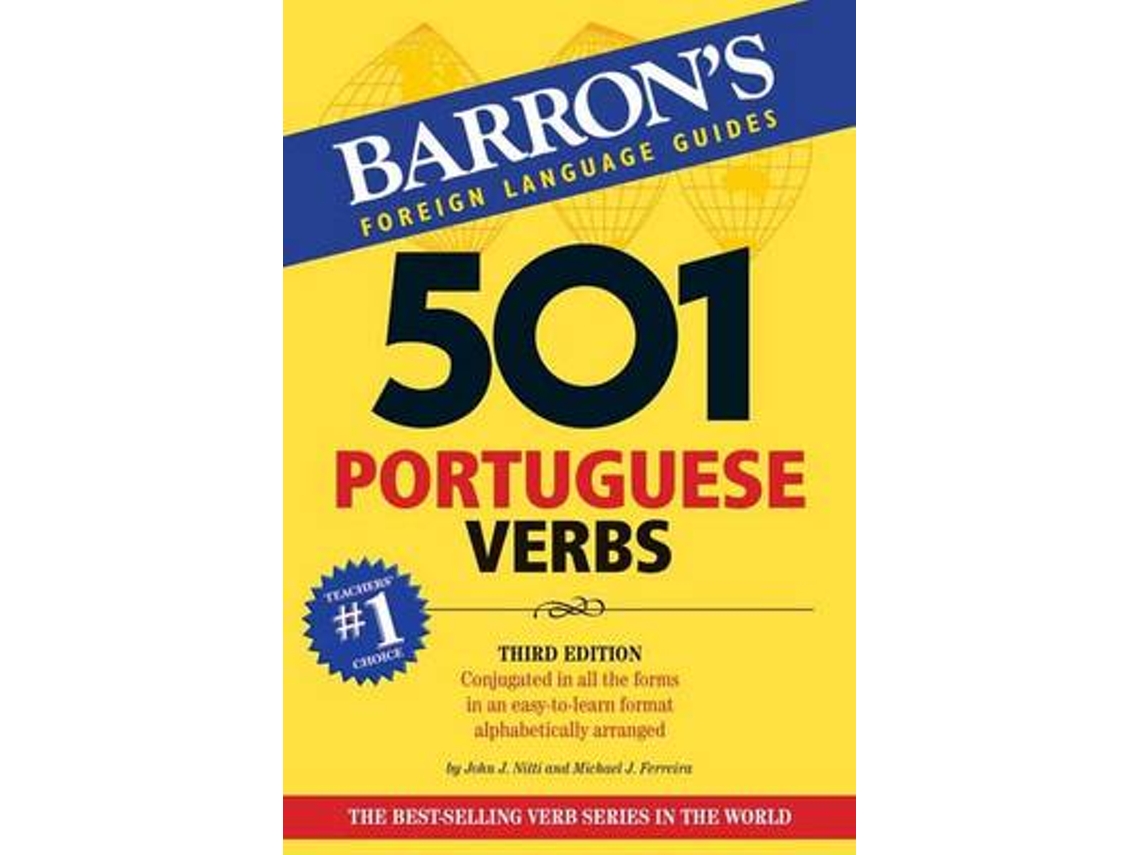 Libro 501 Portuguese Verbs de John J Nitti e Michael J Ferreira (Inglés)