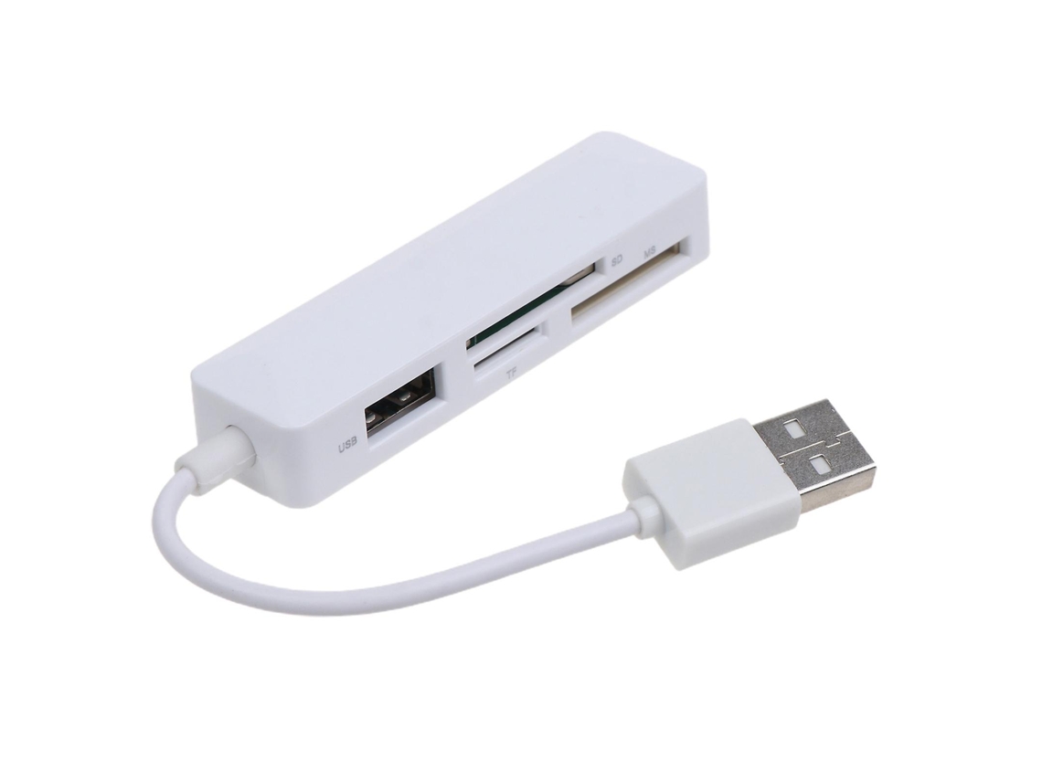 Lector de tarjetas de memoria 3 en 1 Lector de tarjetas Sd/tf/ms con interfaz USB2.0 para PC ALLINLESS