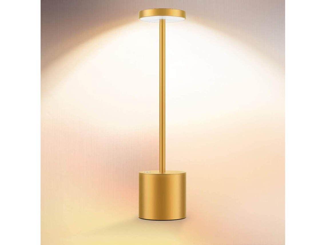 Candeeiro De Mesa Recarregável Lx - 1 Peça - Ouro (Nova Versão De Actualização) JEIIBRZUI