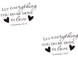 2 Piezas De Papel Tapiz Decorativo Para Bodas, Adhesivo De Pared Con Palabras En Inglés, De Y Pared