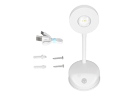 2026-lámpara De Pared Led Con Sensor De Movimiento Recargable Regulable 3 Temperaturas De Color Para Cuadros Blanco