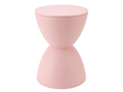 Bandeja redonda de plástico para baño, estilo nórdico moderno y sencillo, color rosa.