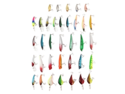Kit De Iscas De Pesca Minnow Mistas 35pcs Isca Dura Simulada Para Água Doce E Salgada