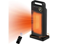 Calentador de espacio de 2000W, calentador eléctrico de cerámica ajustable con temporizador de Control remoto, 12H 60 Osci N106