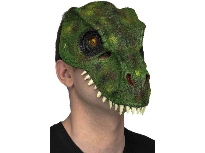 Máscara DISFRAZZES T-Rex Verde