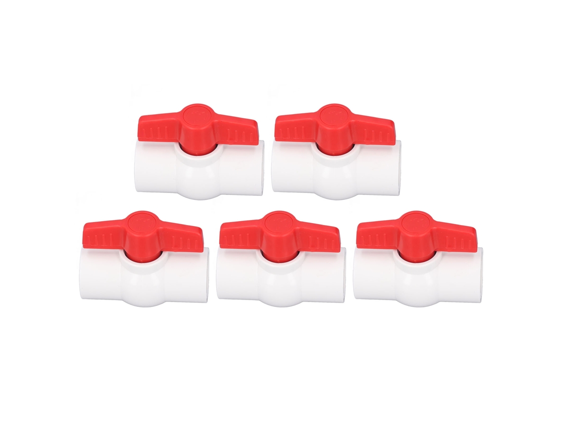 2026velora-5 Piezas Válvula De Pelota Pvc Para Suministro De Agua, Conector Rápido, Rosca, Interruptor, 32mm Id
