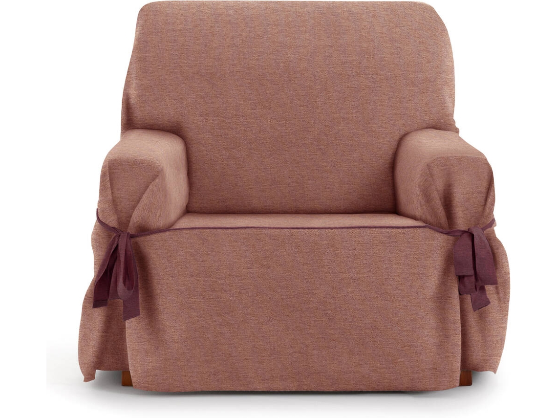 Funda de Sillón EYSA Universal Premium Valeria Tejido Elástico (120 x 70 x 110 cm - Poliéster y Algodón - Teja)