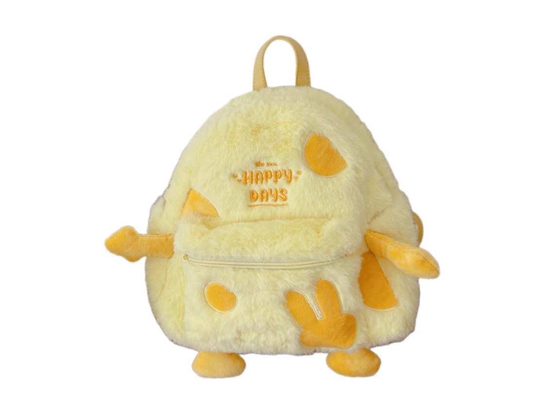 Mochila escolar práctica y cómoda con estampado de dibujos animados, ideal para estudiantes y profesionales.