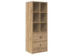 Maison Exclusive - Aparador Alto Con Cajón Roble Artesanal 45,5 X 34 X 127 Cm