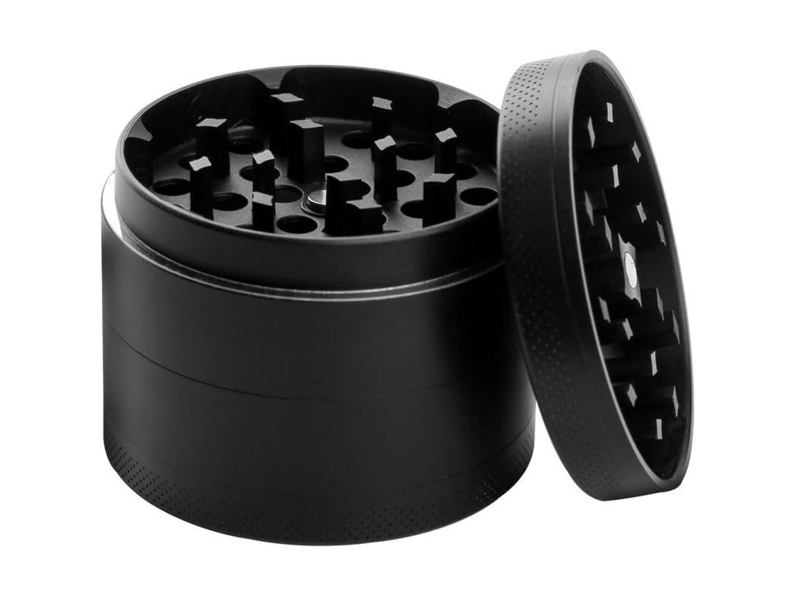 2026-moledor De Hierbas Pppanda Portátil De Aleación De Zinc, Negro, 50x39mm, Eficiente Y Duradero