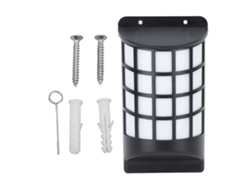 2026-lámpara De Pared Solar De Fuego Led Exterior Impermeable Ip65 Recargable Para Jardín Patio Courtyard