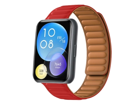 Correa Pulsera Magnética de Forte Conexión para Huawei Watch Fit 2 Rojo