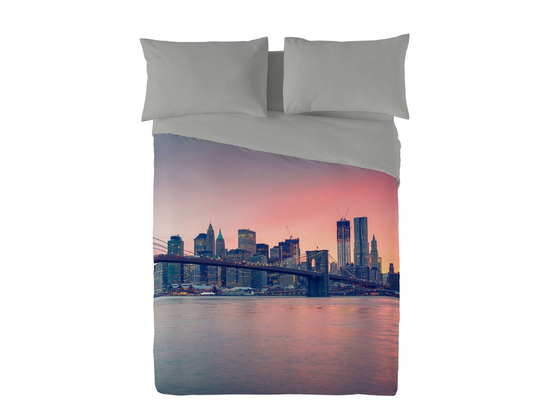 Funda Nórdica NATURALS BROOKLIN BRIDGE Cama de 90 2 Piezas 150x220 cm