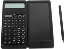 Calculadora científica con función de escritura solar, multiusos para estudiantes, color negro. Sfushos