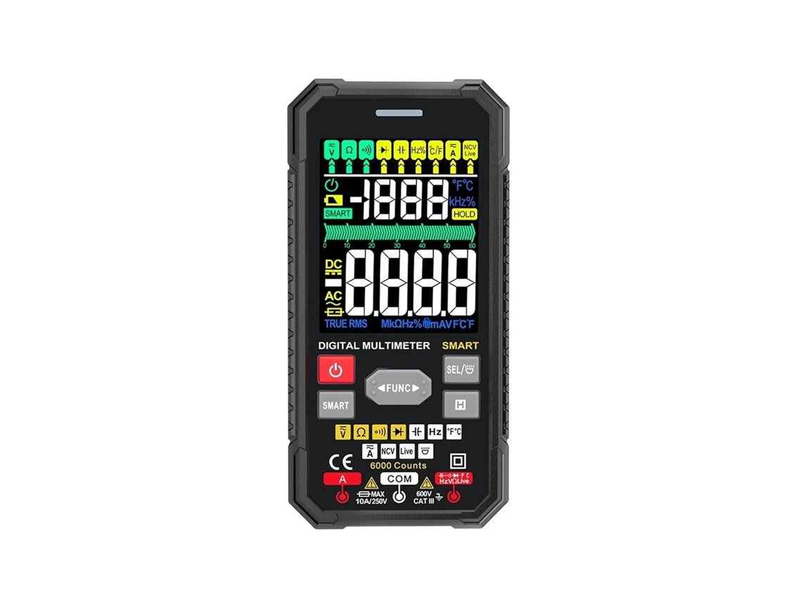 Multimetro Inteligente Gamme Automatique True Ncv Dc Testeur De Tension Ca Voltmetre Mesure
