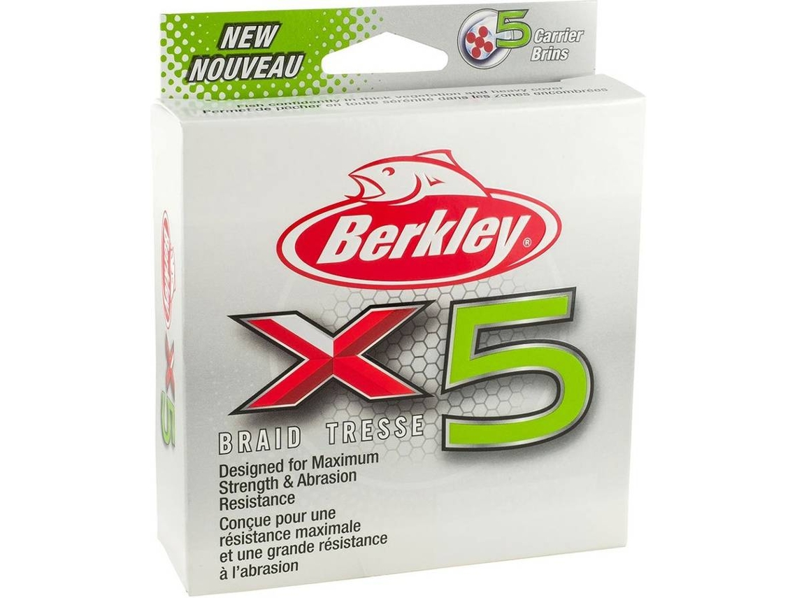 Línea de Pesca Trenzadas BERKLEY X5 Braid (0.300 mm - 0,10 mm)